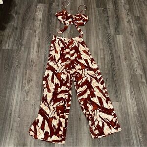 Vici crop top and pant set